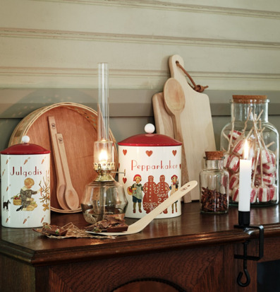 Bild av hemtrevlig scen med nostalgiska inredningsdetaljer