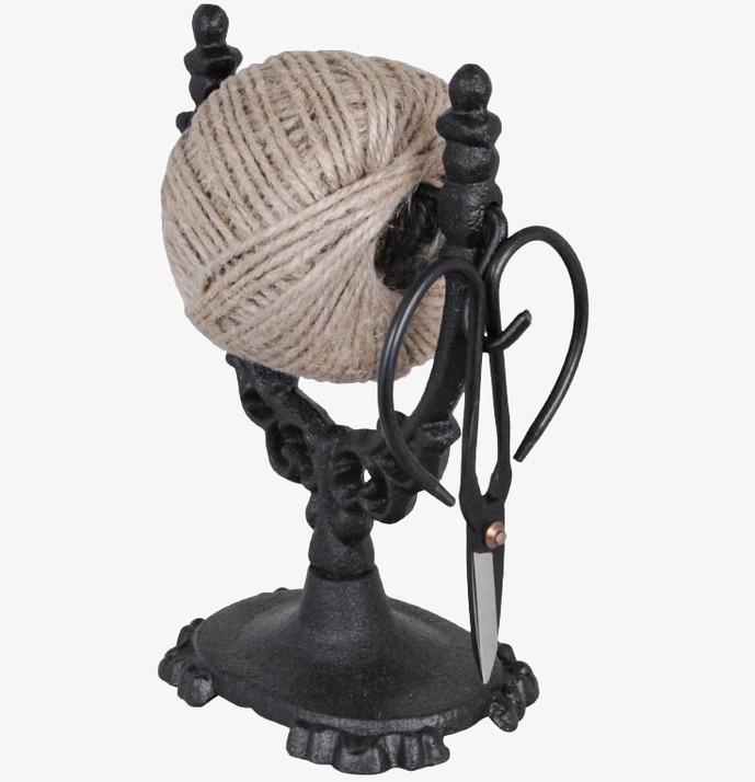 Snörhållare m. Sax Verona Järn Svart från Strömshaga