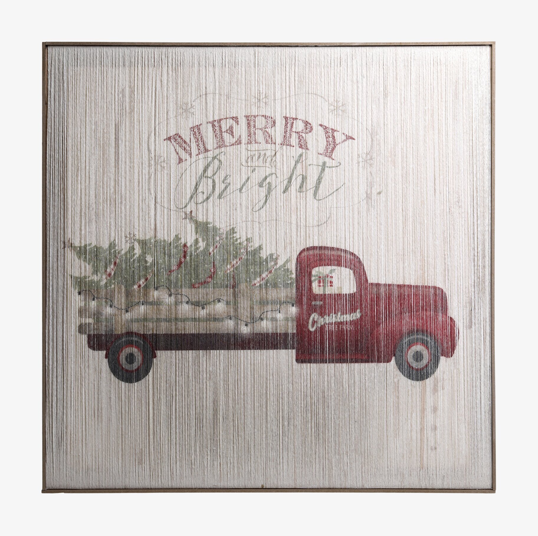 Tavla LED Merry & Bright från Chic Antique med julmotiv