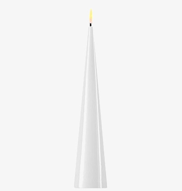 Konljus LED Vit 20cm från Deluxe Homeart, elegant och säker