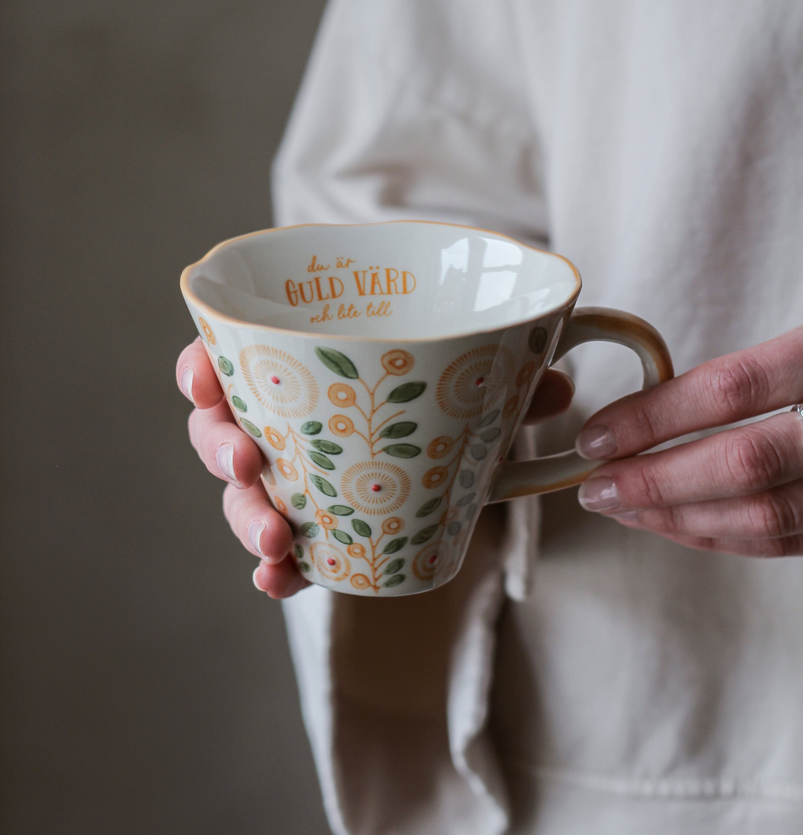 Keramikmugg - Du Är Guld Värd från Majas Cottage