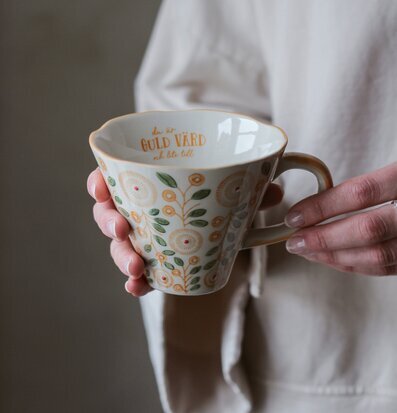 Keramikmugg - Du Är Guld Värd från Majas Cottage