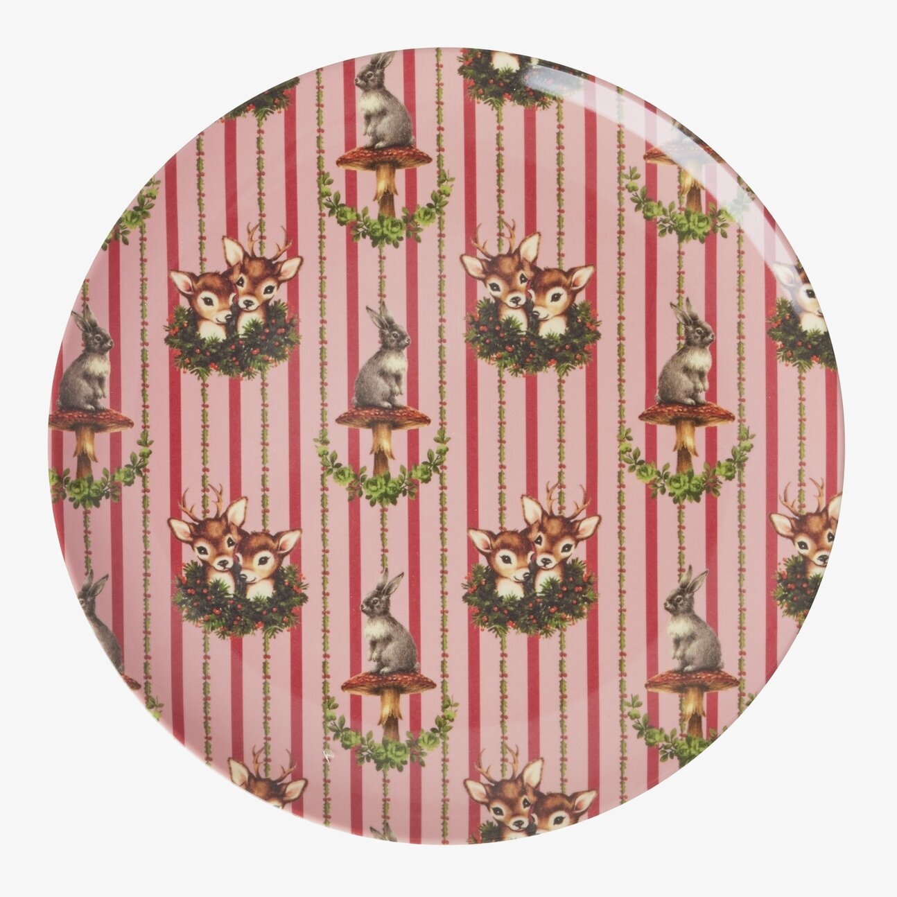 Assiett Sweet Forest Print från Rice med naturmotiv