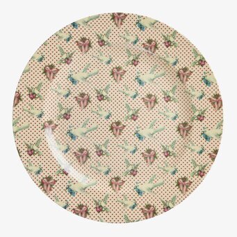 Serveringsfat Dove Print Rice Fat för ljus, lyktor, växter och krukor Serveringsbrickor Brickset