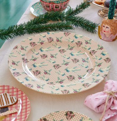 Serveringsfat Dove Print Rice Fat för ljus, lyktor, växter och krukor Serveringsbrickor Brickset