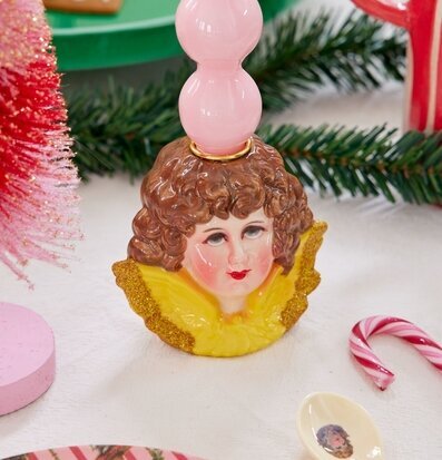 Ljushållare Ängel Gul från Rice med färgglada detaljer