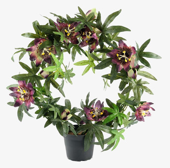 Passiflora Lila 40cm Mr Plant Konstväxter Konstblommor Plastväxter Plastblommor