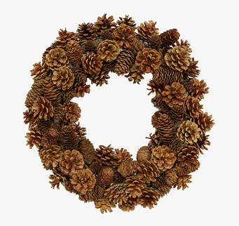 Dekorationskrans Natur från Mr Plant med kottar i jordtoner