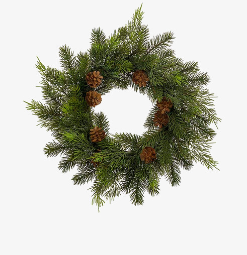 Grankrans Med Kottar Ø35 cm från Mr Plant i naturlik design