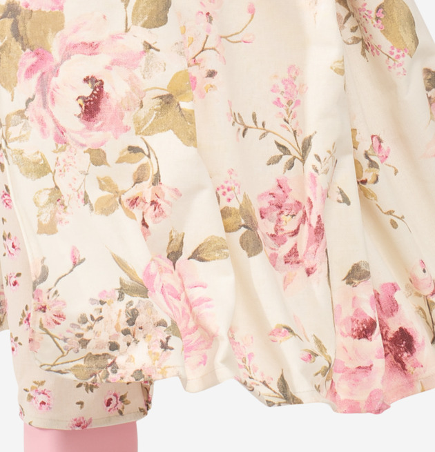 Bordslampa Paeonia från Skitso med blommönstrad lampskärm