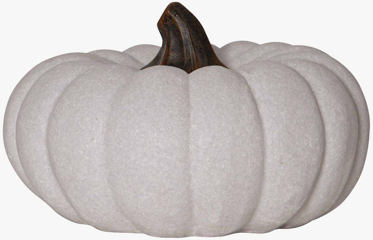 Dekoration Pumpa Sandy 20,5cm från Star Trading, vit pumpa