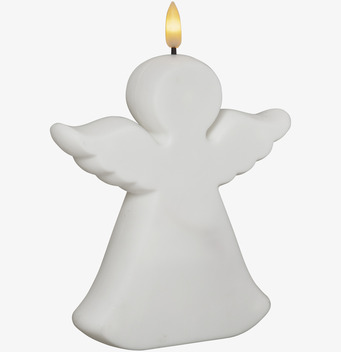 Gravljus LED Flamme Angel från Star Trading på vit bakgrund