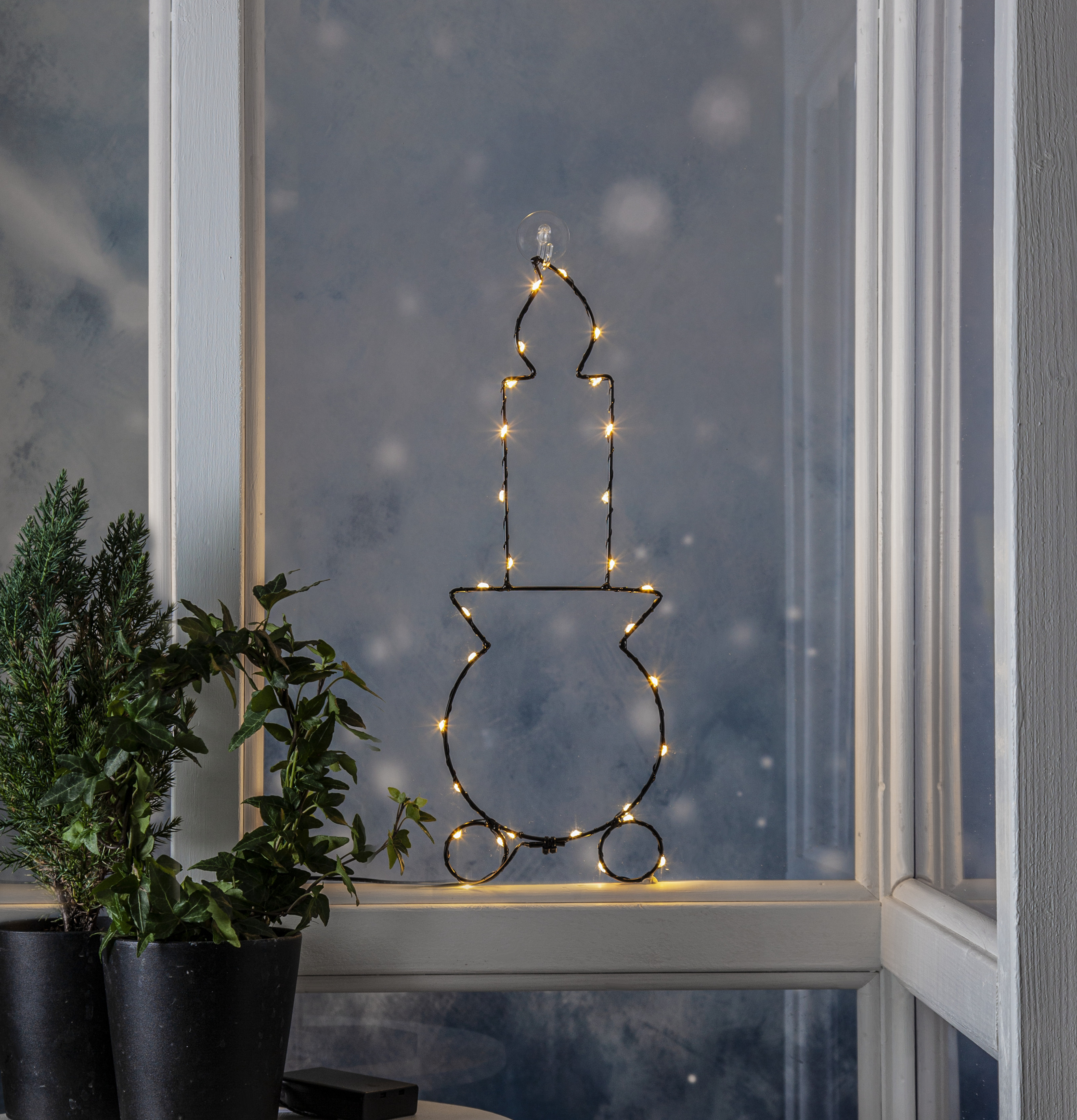Dekoration LED Candly från Star Trading på fönsterbräde