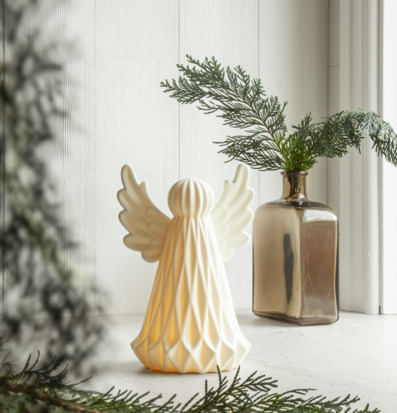 Bordsdekoration Ängel från Star Trading med inre belysning