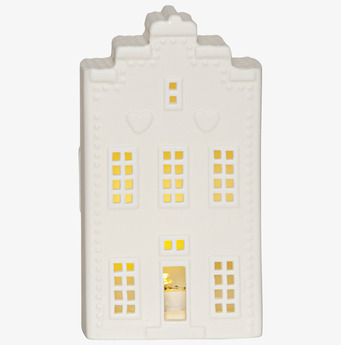 Bordsdekoration LED Kanalhus från Star Trading i vitt