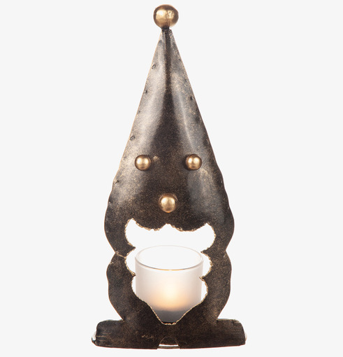 Ljuslykta Tomte från Different Design med mässingsdetaljer