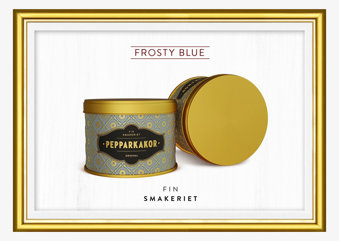 Pepparkakor Frosty Blue 45 Gram från Finsmakeriet i burk