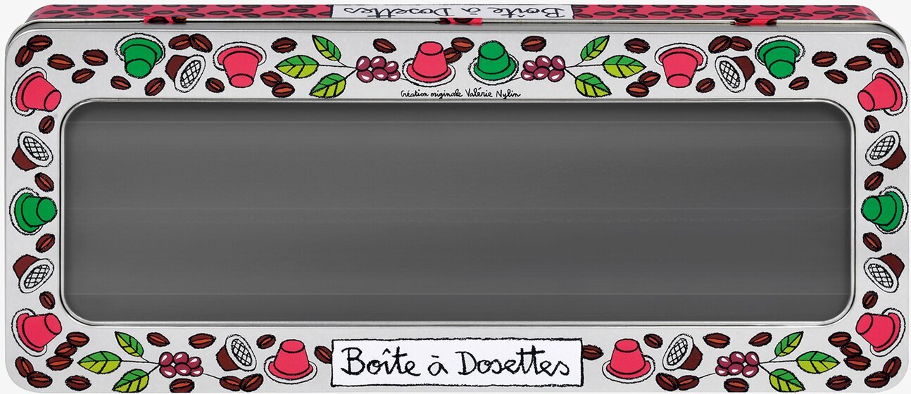 Plåtburk Fönster Kaffedosett från Derriére la porte