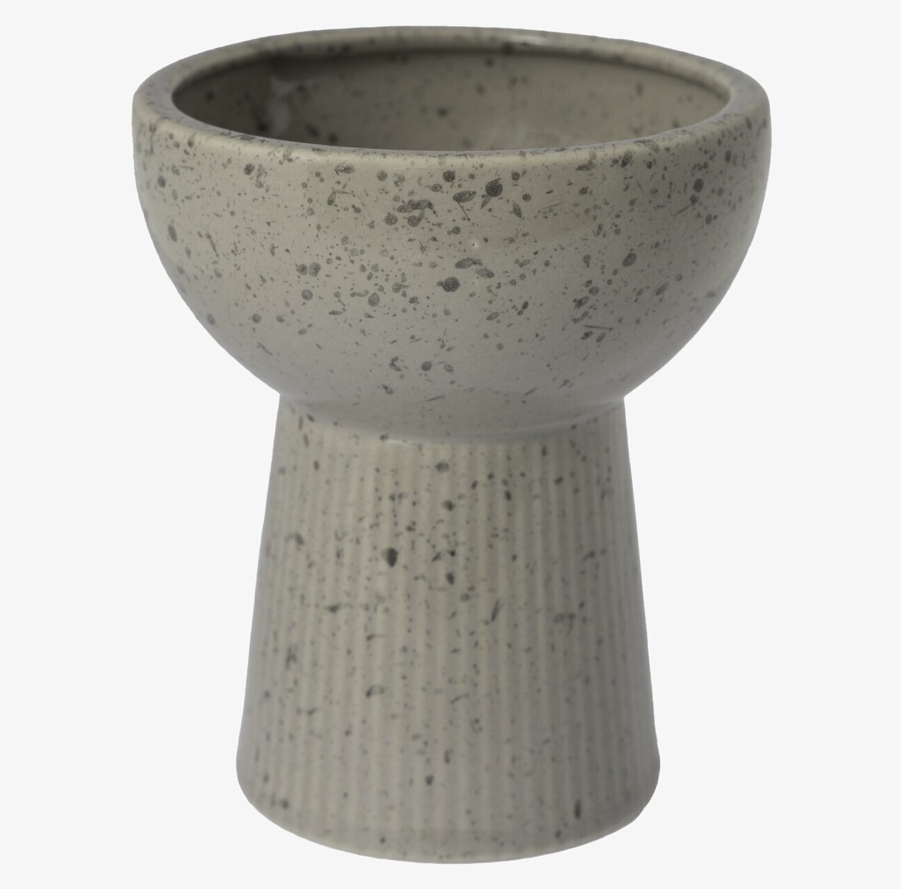 Lökvas Leryd Låg från Storefactory i grå keramik med textur