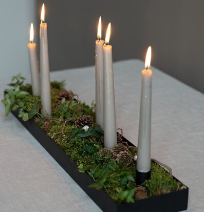 Ljusstake Med Magnetiska Ljushållare från Storefactory