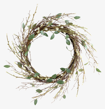 Fleur Krans från Chic Antique med grenar, blad och knoppar