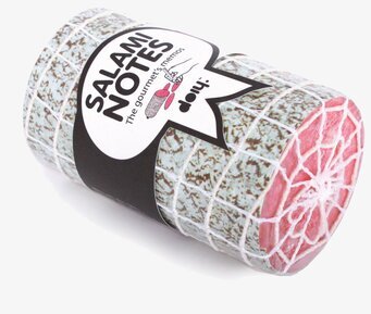 Salami Notes från Propaganda: En anteckningsrulle som salami