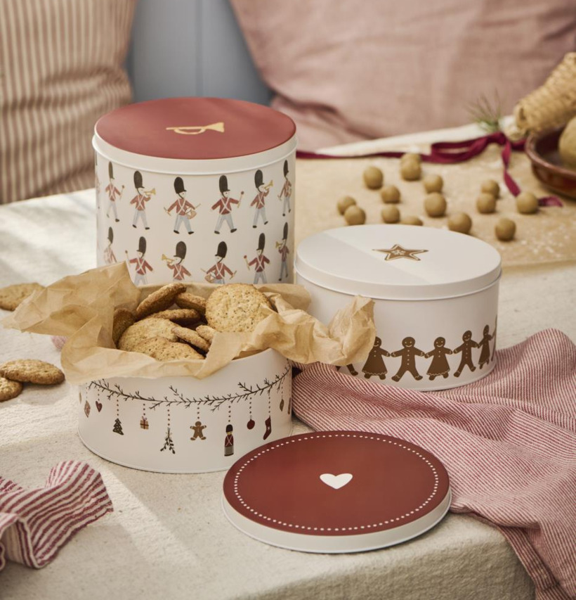 Plåtburk Paradvakt Rund från IB Laursen, julig och charmig