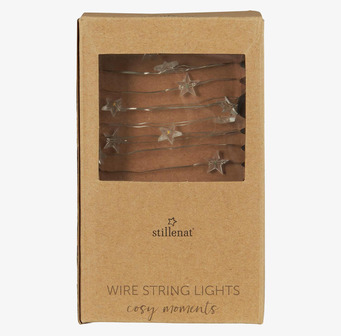 Ljusslinga Stjärnor från IB Laursen i rustik kartongförpackning