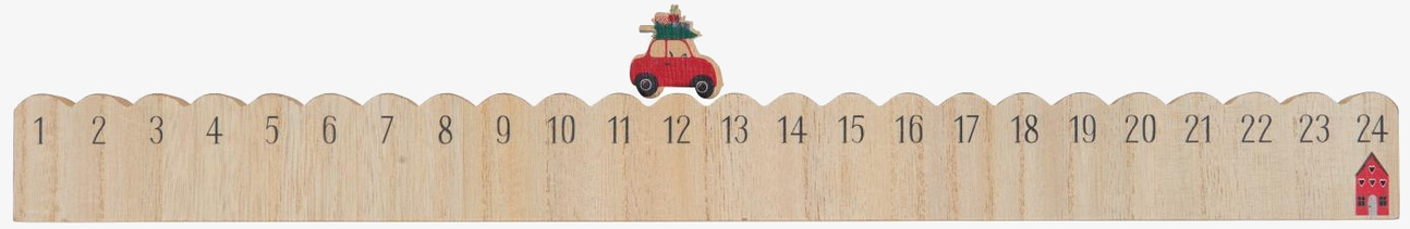 Julkalender 1-24 från IB Laursen med bil och stuga