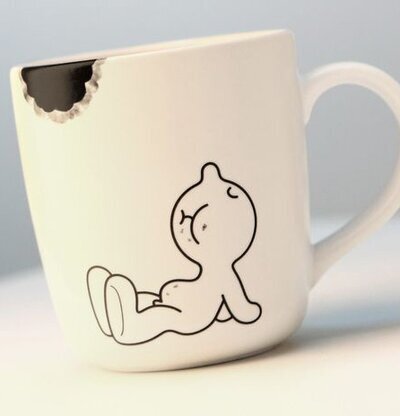 Mugg Mr.P Bite från Propaganda med humoristisk design