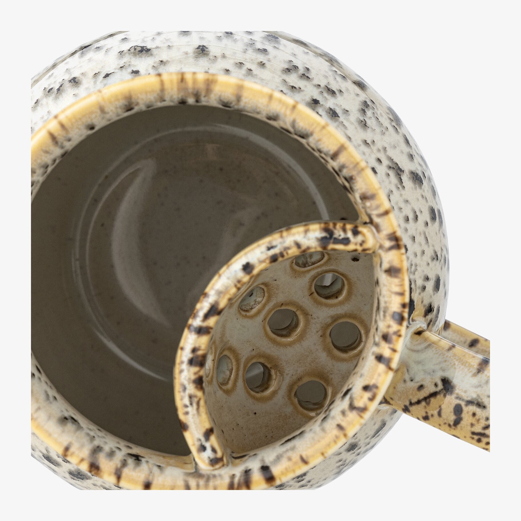 Mugg Te Stengods Grå/Brun från Bloomingville ovanifrån