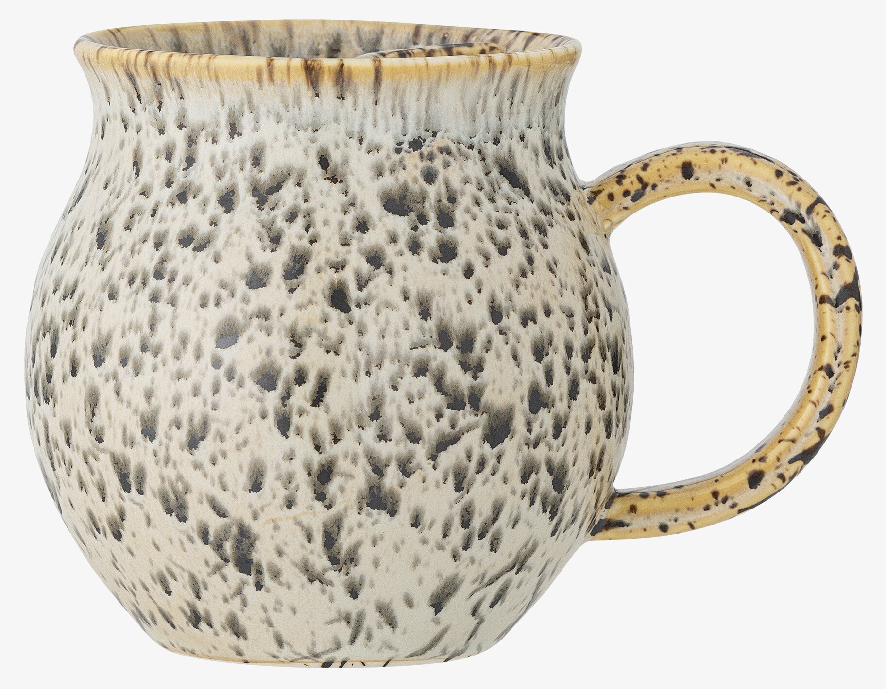 Mugg Te Stengods Grå/Brun från Bloomingville med mönster