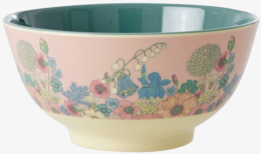 Skål Flower Collage Print från Rice med blommigt motiv