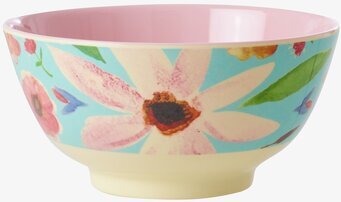 Skål Selma Flower Print från Rice med färgglatt blomtryck