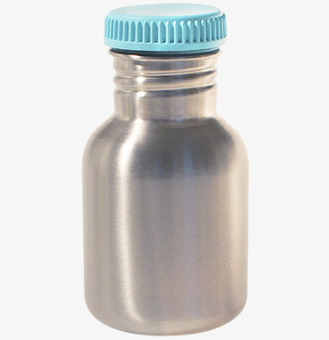 Stålflaska 300ml Ljusblå från Blafre med skruvkork