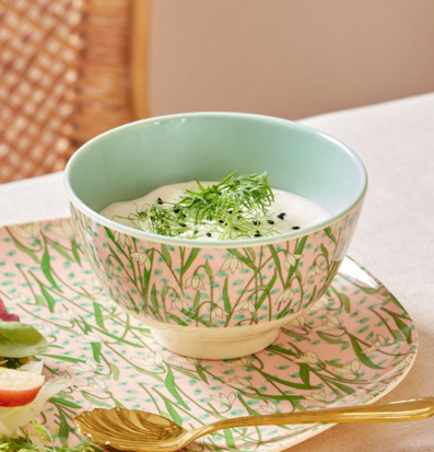 Liten Skål New Snowdrop Print Rice Skålar att äta ur tilltugg Såskannor/Vispskål servering Matlådor Förvaring av