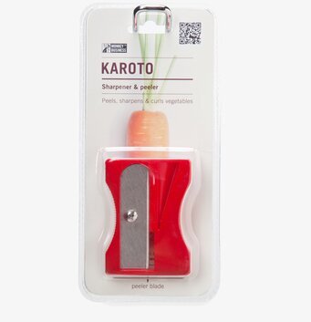 Morotsskalare Karato Röd från Propaganda mot vit bakgrund