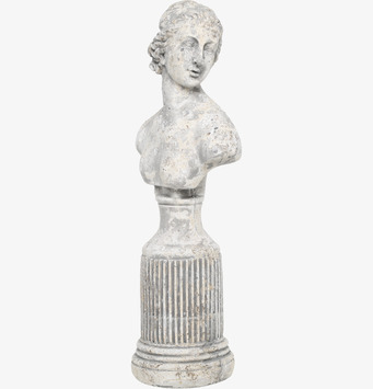 Staty Byst Femme Antikgrå från Chic Antique med antik finish