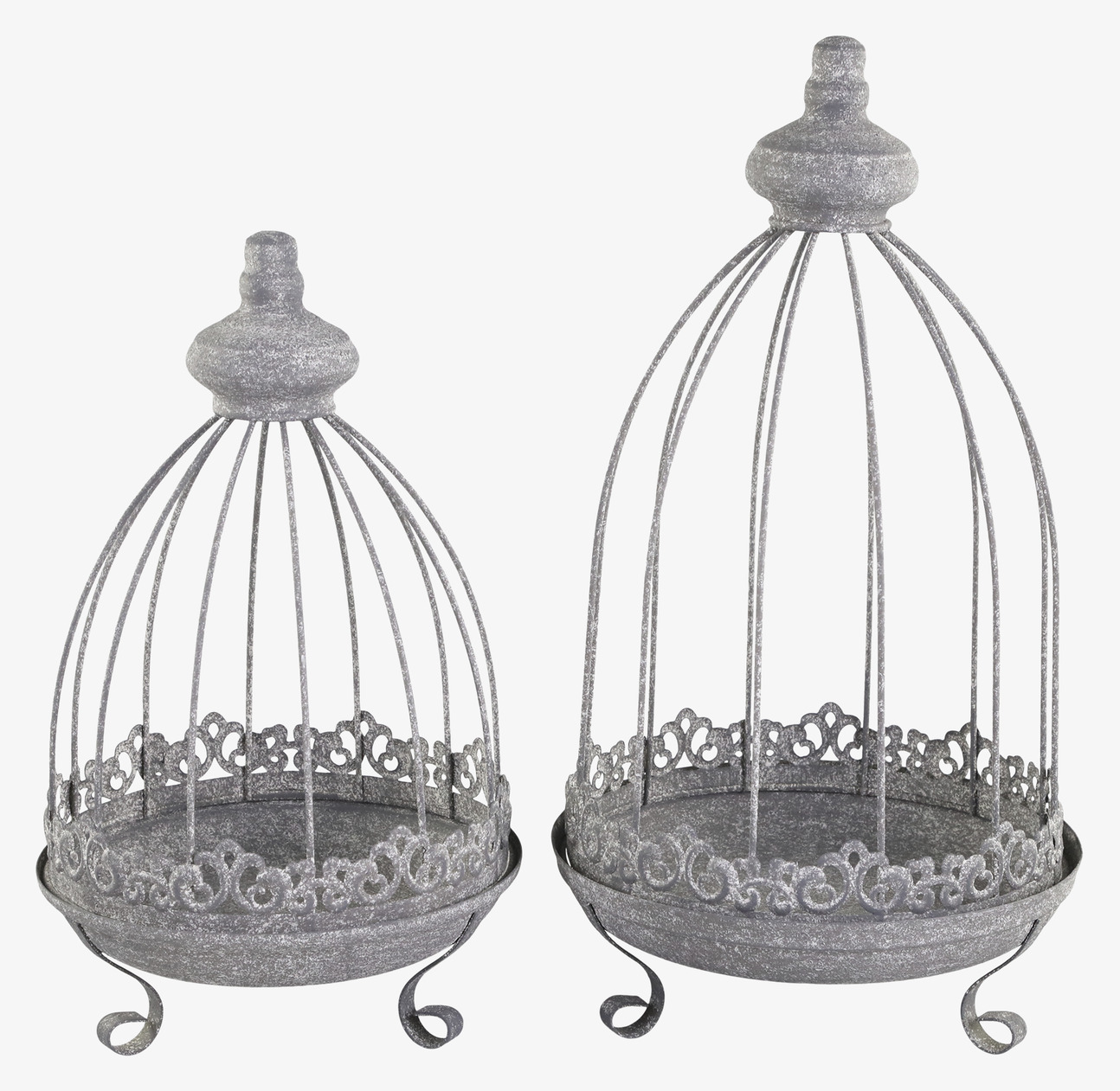 Ljus/Blomstativ Med Fat från Chic Antique i två storlekar