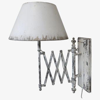 Vägglampa Antique Creme från Chic Antique med justerbar arm