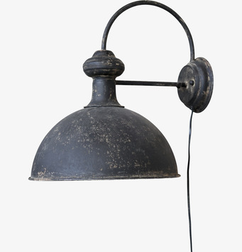 Vägglampa Antiksvart från Chic Antique på ljus vägg