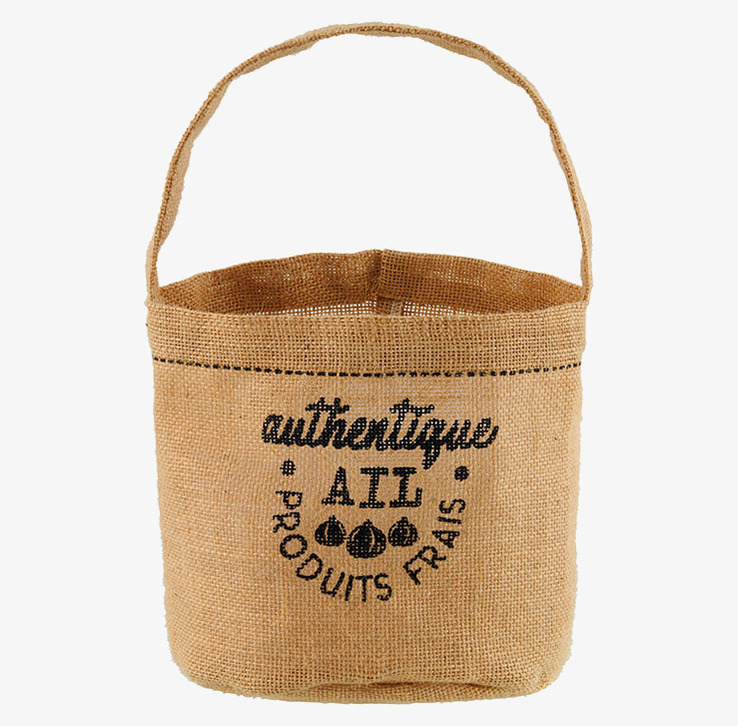 Förvaringspåse Jute Vitlök från Derriére la porte i jute