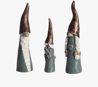 Tomten Den Långa Familj från Nääsgränsgården i julmiljö