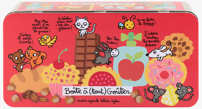 Plåtburk Mellanmål/Snacks från Derriére la porte, färgglad