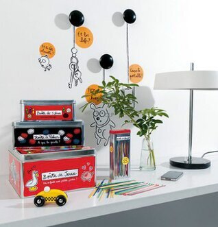 Knoppar med Stickers Alouette från Derriére la porte