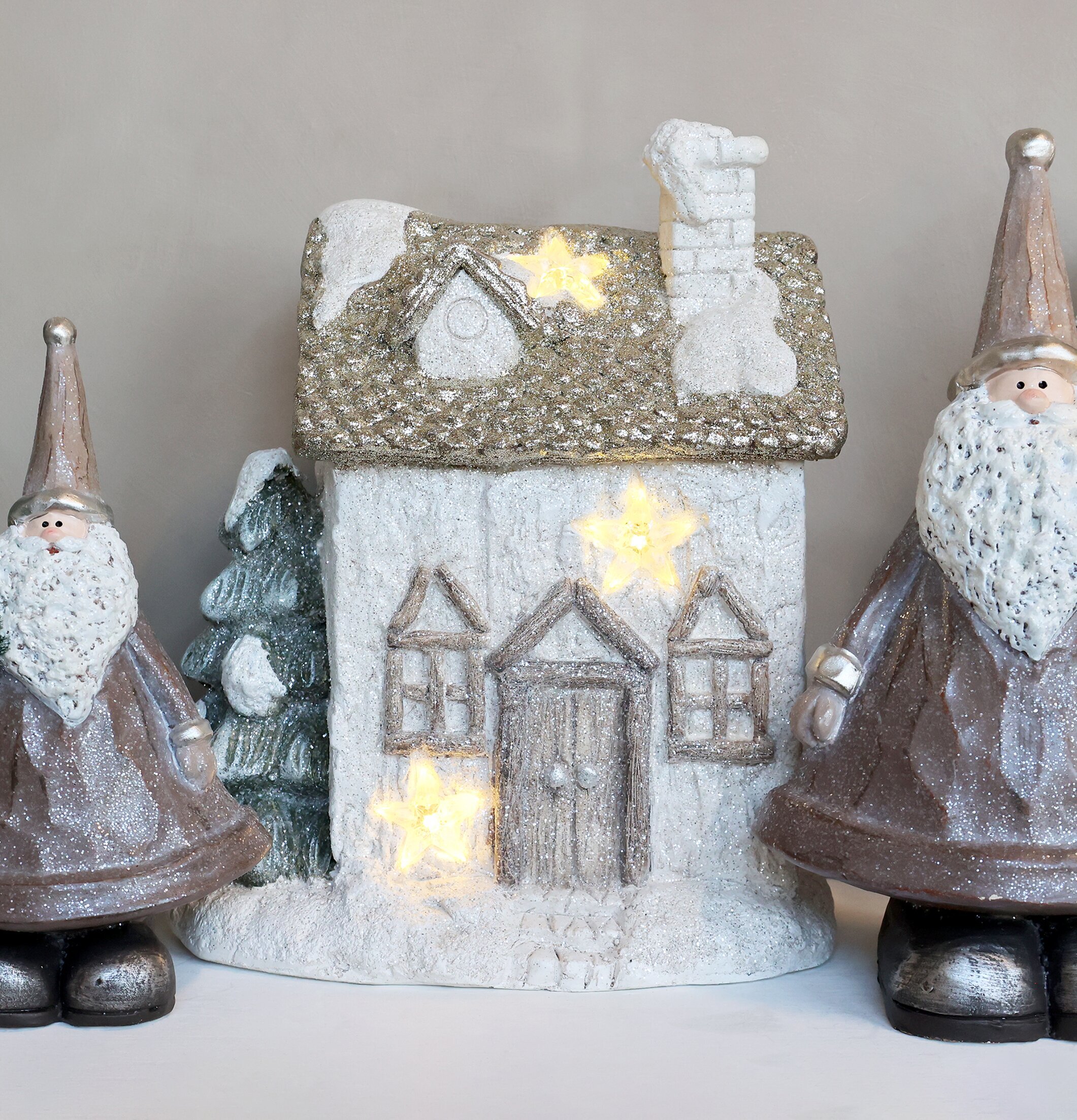 Stort Julhus LED-Stjärnor H29.5cm från Chic Antique