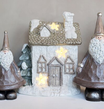 Stort Julhus LED-Stjärnor H29.5cm från Chic Antique