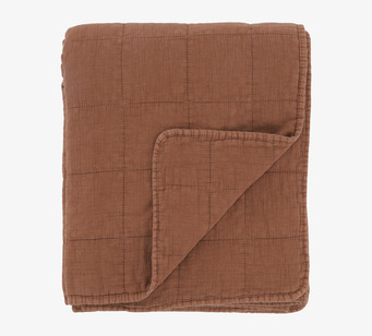 Aix Vintage Quilt Terracotta från Chic Antique i terrakotta