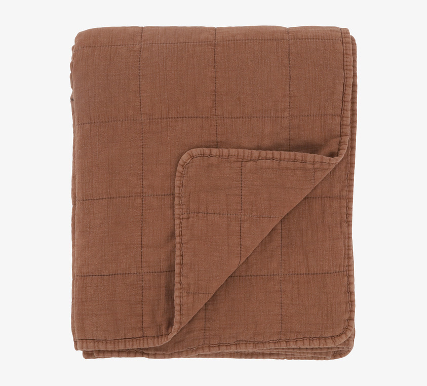 Aix Vintage Quilt Terracotta från Chic Antique i terrakotta