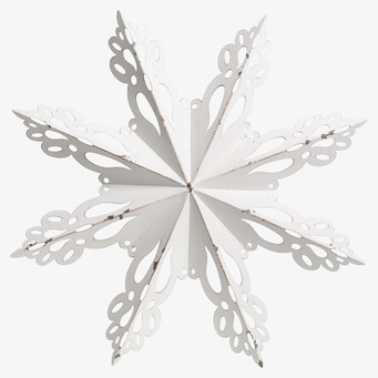 Väggdekor Snöflinga Antikvit Ø53cm från Chic Antique